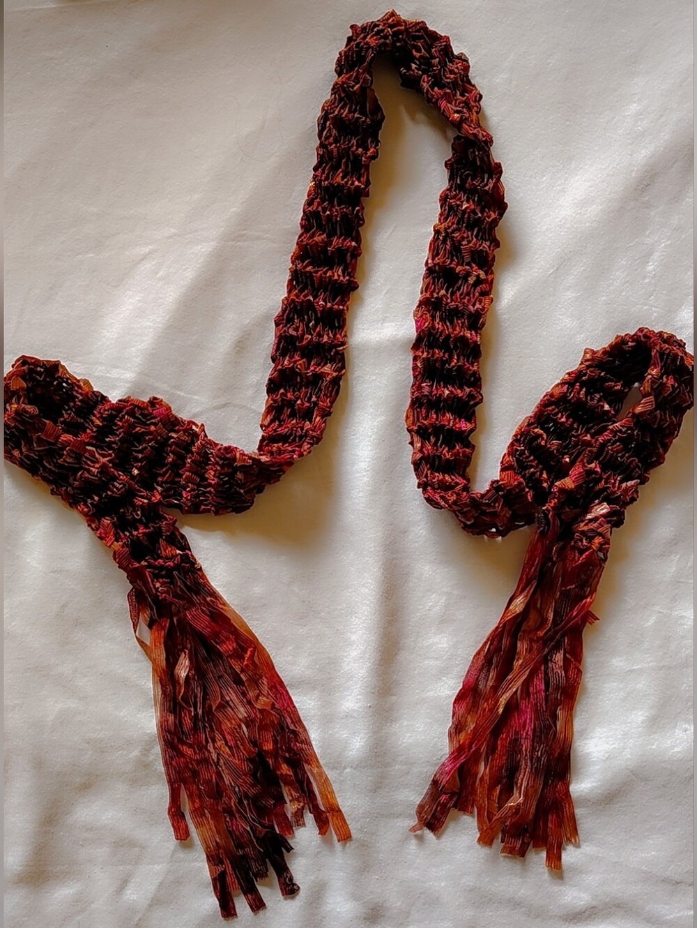 HANDMADE LUXURY NOVELTY RIBBON SCARF